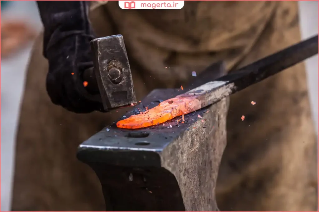 آزمایش چکش‌خواری فلز با کوبش یکنواخت روی سطح