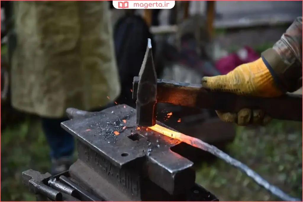 ورق فلزی چکش‌خورده با حفظ یکپارچگی ساختار