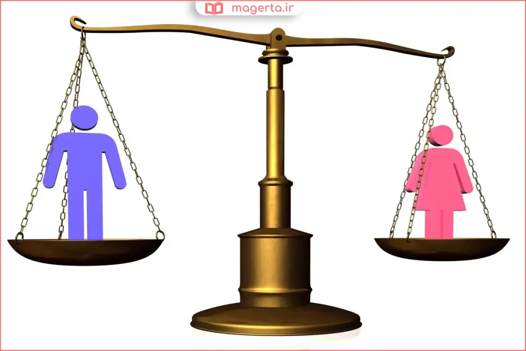 نماد توازن حقوق و وظایف در روابط انسانی