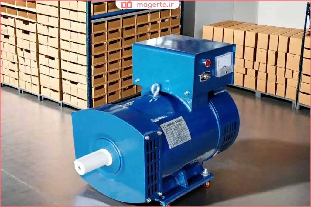 ژنراتور سنکرون صنعتی در نیروگاه تولید برق