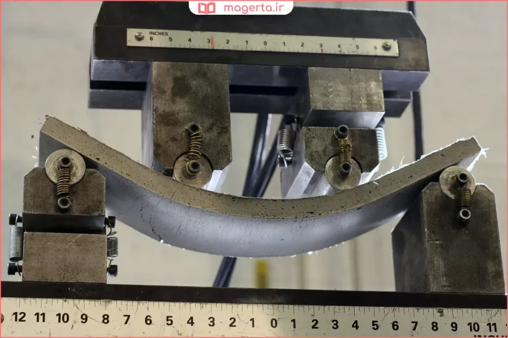 مقایسه رفتار مواد انعطاف‌پذیر و مواد سخت در برابر فشار