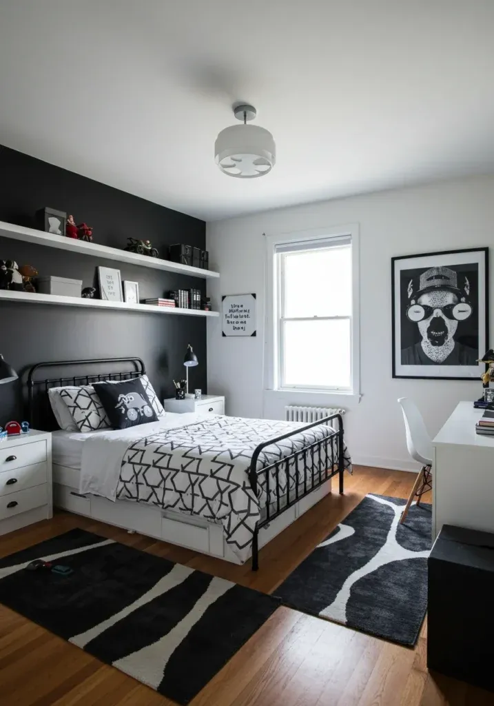 کنتراست مدرن سیاه و سفید