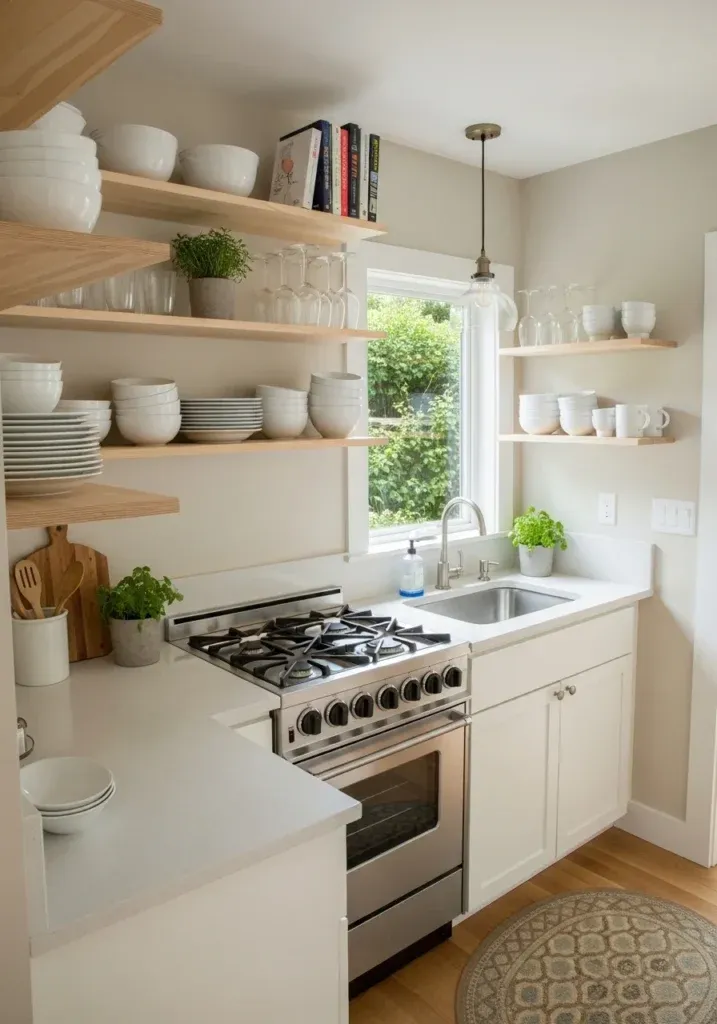 قفسه باز به جای کابینت‌های دیواری