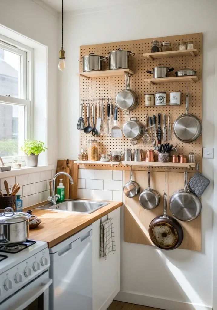 دیوار ابزار با پنل سوراخ‌دار