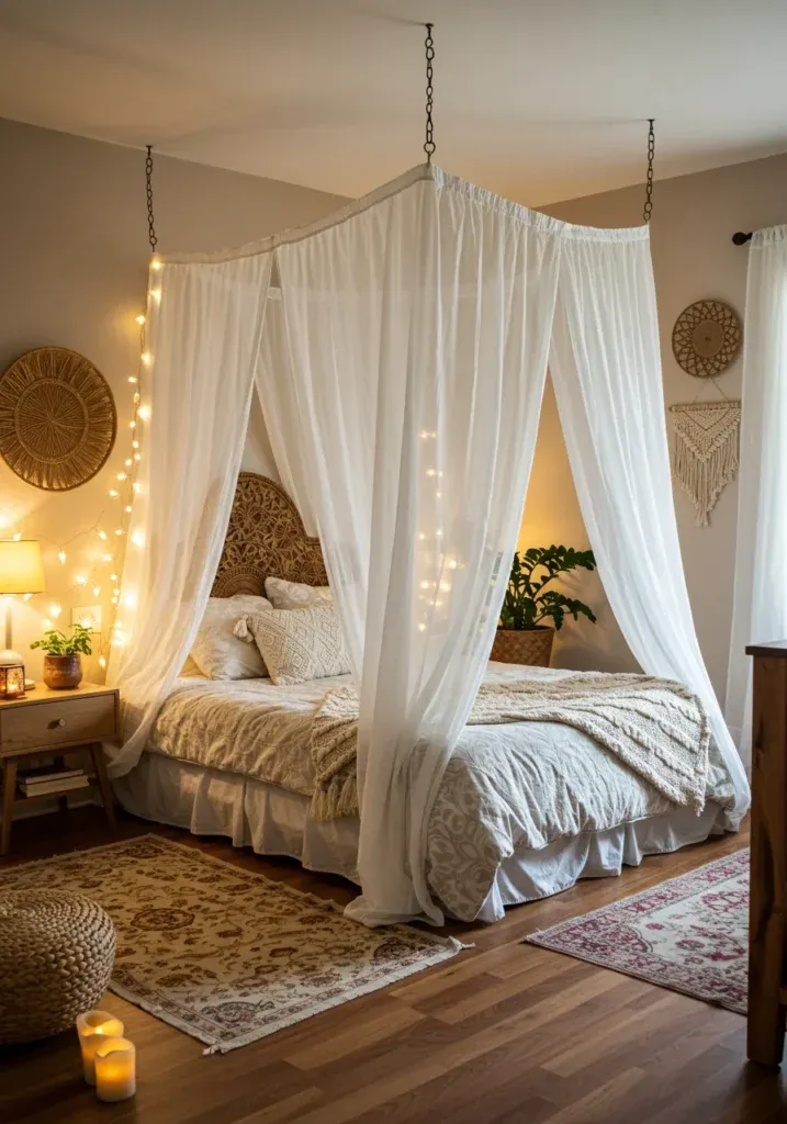 جلوه رمانتیک تخت سایباندار