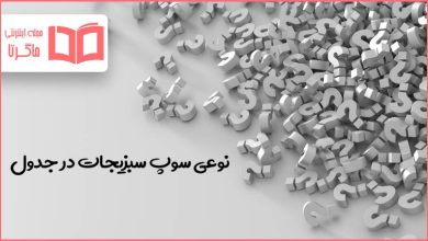 نوعی سوپ سبزیجات در جدول