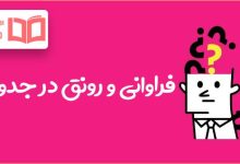 فراوانی و رونق در جدول