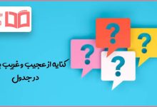 کنایه از عجیب و غریب بودن در جدول