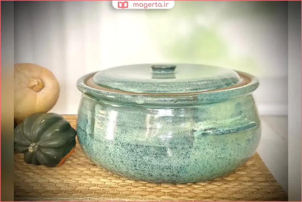 ظرف گمج سفالی سنتی مخصوص پخت غذاهای محلی شمالی