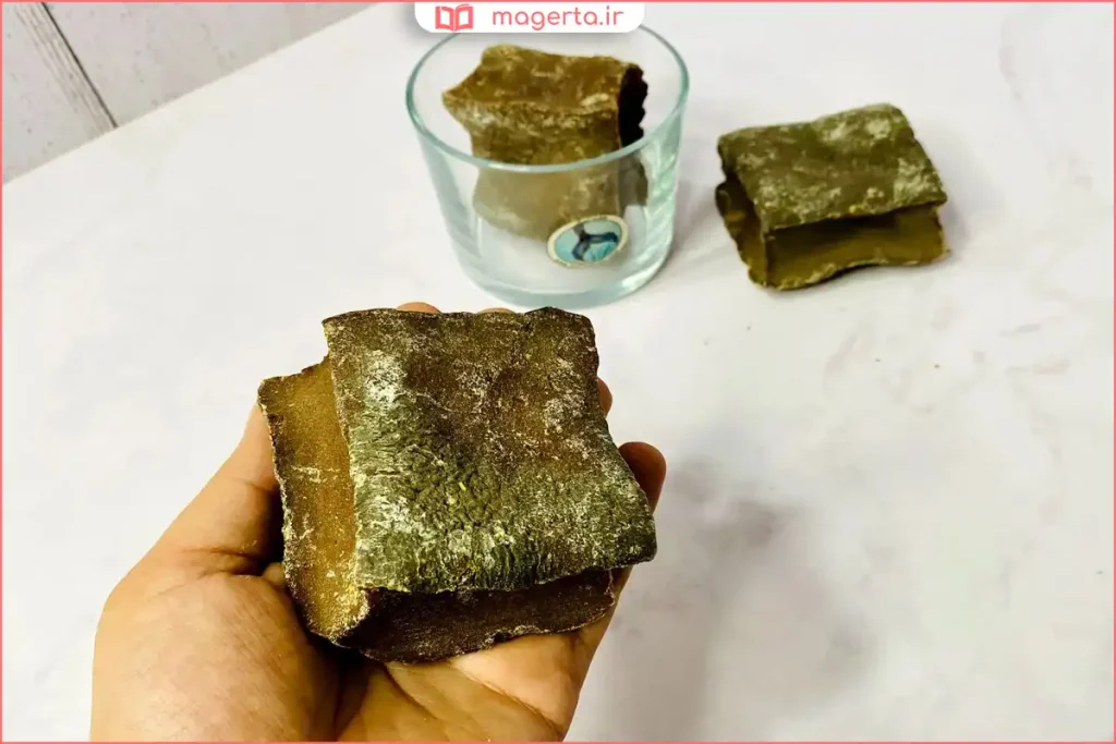 برش صابون مراغه با بافت سنتی و طبیعی