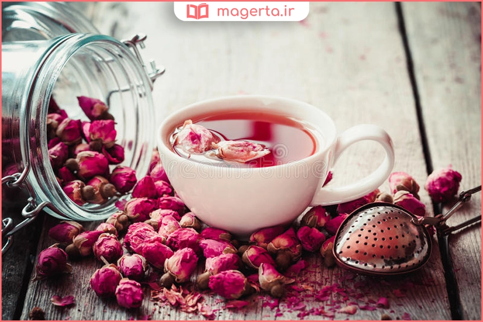 غنچه گل محمدی برای معده