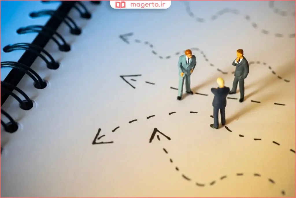 تصویر ذهنی از دو مسیر متفاوت برای انتخاب بهترین تصمیم