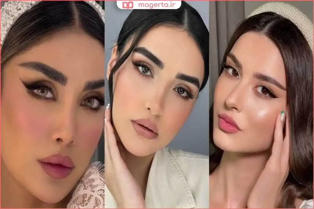 مدل ابروی کمی صاف با قوس ملایم مناسب صورت کشیده