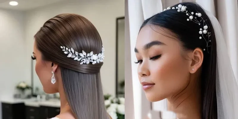 نیمه‌باز مینیمال موی لخت عروس