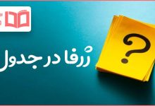 ژرفا در جدول