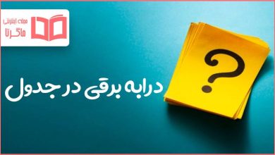 درابه برقی در جدول