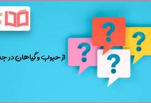 از حبوب و گیاهان در جدول