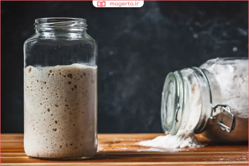 ایجاد حبابهای ریز روی سطح خمیر پس از استراحت