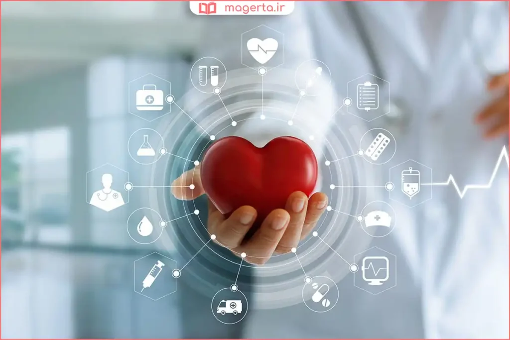 معاینه قلب با گوشی پزشکی برای شنیدن صدای طبیعی ضربان