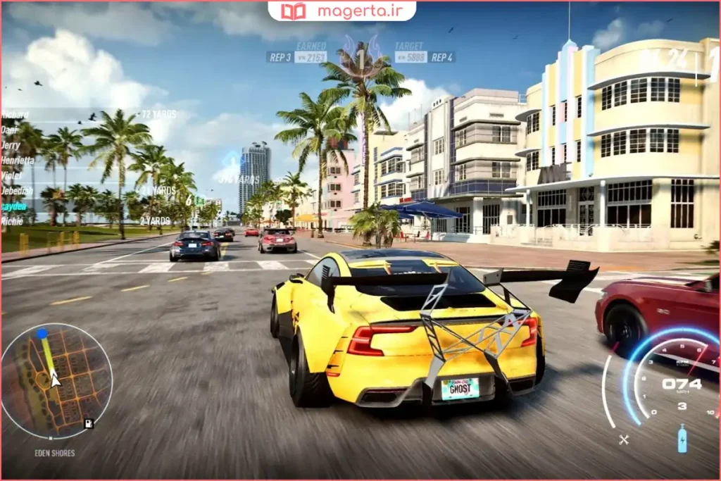 تنظیمات بخش چندنفره بازی نید فور اسپید هیت در منوی اصلی