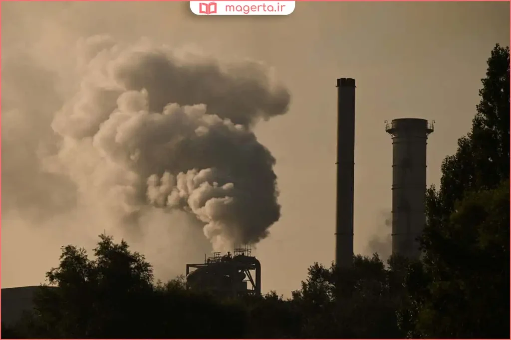 نمای شماتیک از منابع سوختهای فسیلی شامل نفت، گاز و زغالسنگ