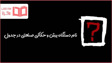 نام دستگاه برش و حکاکی صنعتی در جدول