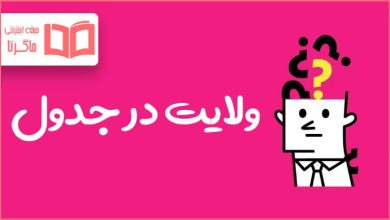 ولایت در جدول