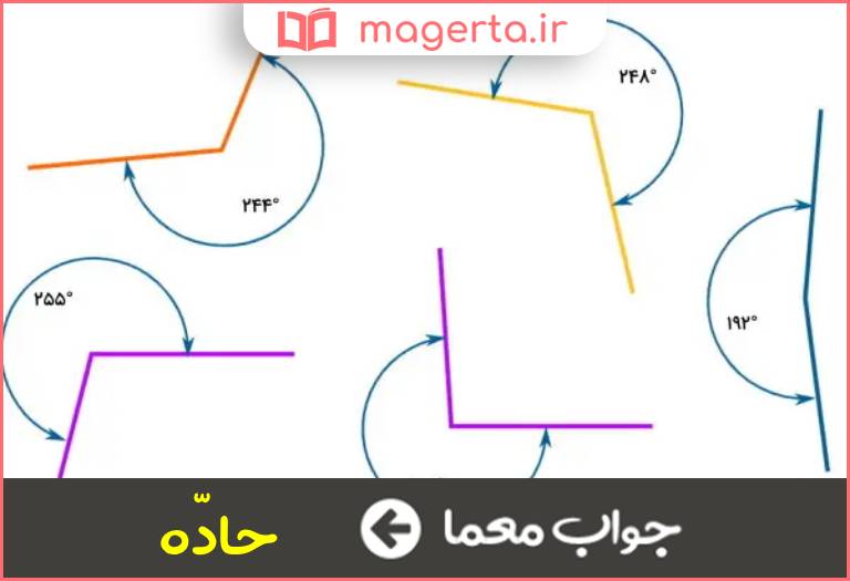 جواب معما زاویه کوچکتر در جدول