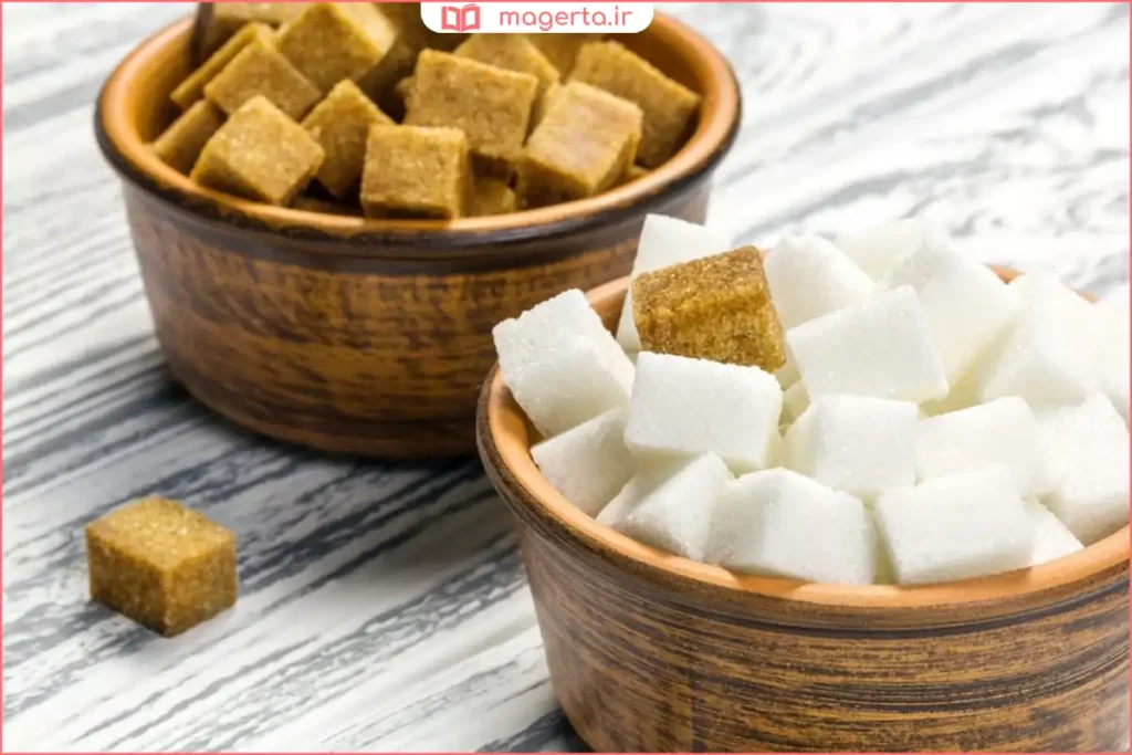 قرار دادن قند در ظرف شیشه‌ای خشک و دور از رطوبت