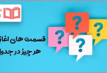 قسمت های اغازین هر چیز در جدول