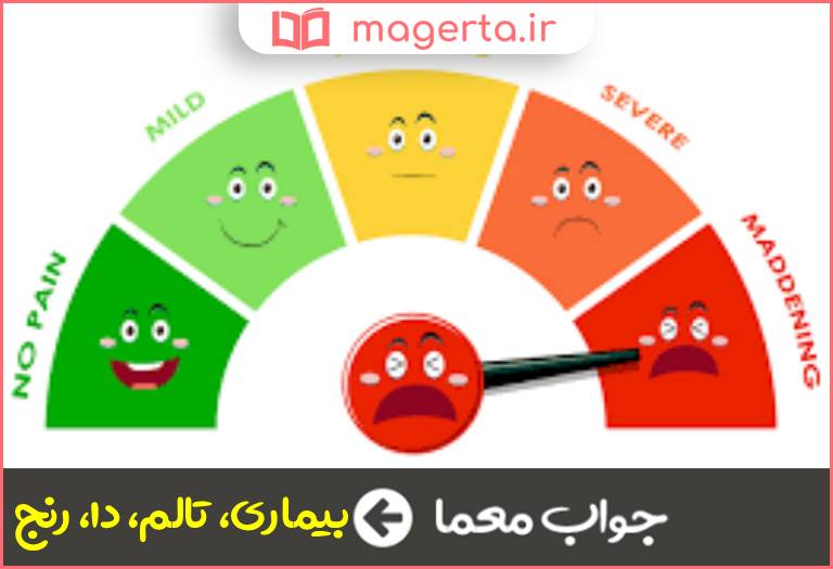 جواب معما واژه درد در جدول