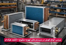 انواع کویل سرمایشی و گرمایشی در سیستم های تهویه مطبوع