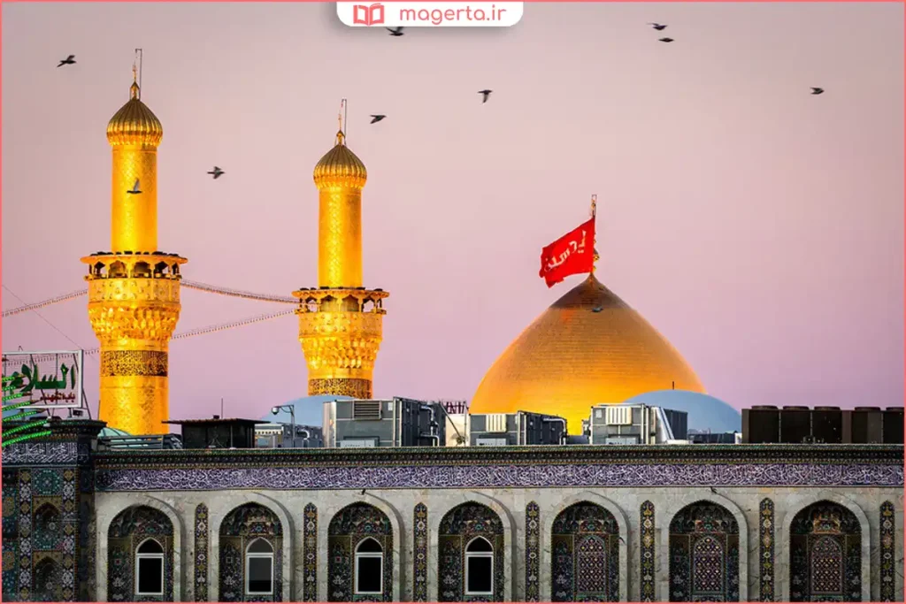گنبد طلایی در حال درخشش زیر نور خورشید