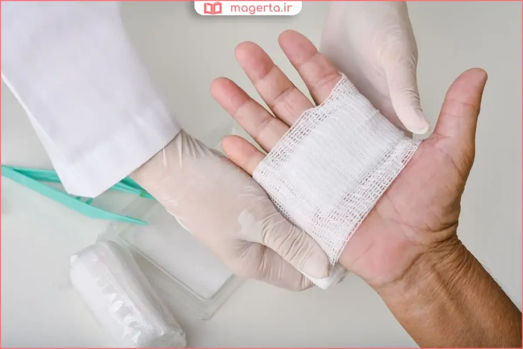 خروج آب از جای بخیه در مراحل اولیه ترمیم زخم