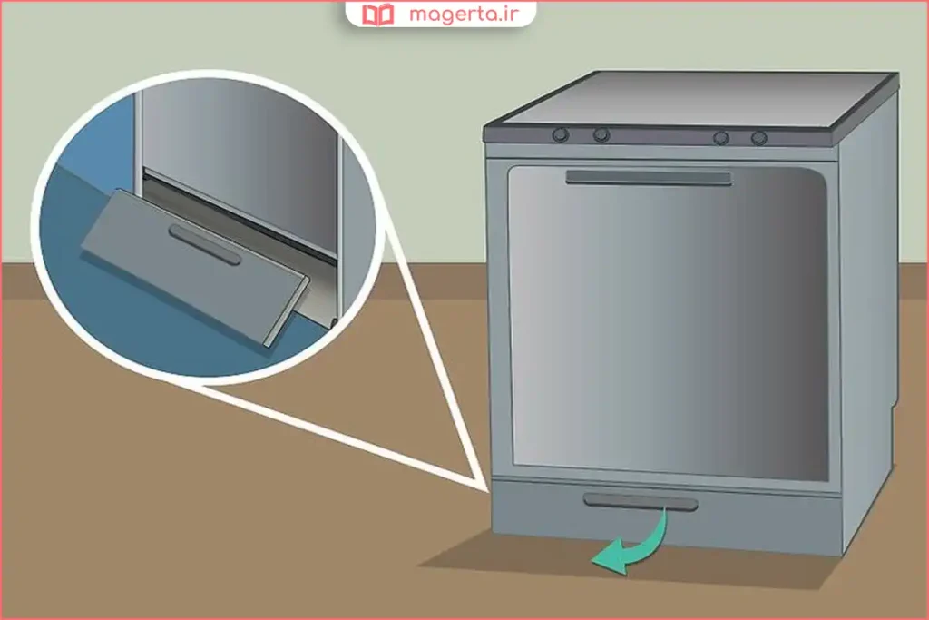 چکه کردن آب از قسمت زیرین ماشین ظرفشویی در حال کار
