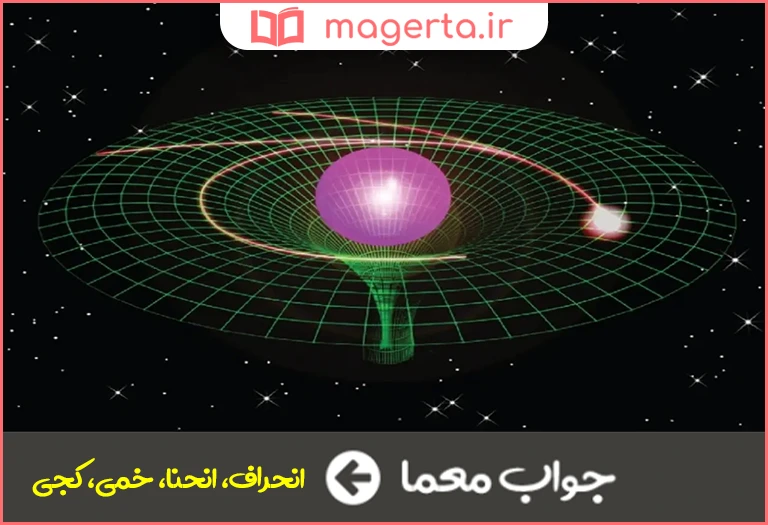 جواب معما دارای خمیدگی در جدول