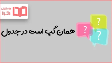 همان گپ است در جدول