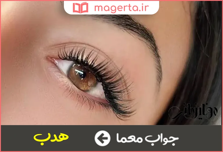 جواب معما  مژه چشم در جدول