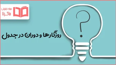 روزگارها و دوران در جدول
