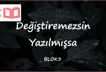 متن و ترجمه آهنگ Değiştiremezsin Yazılmışsa از BLOK3