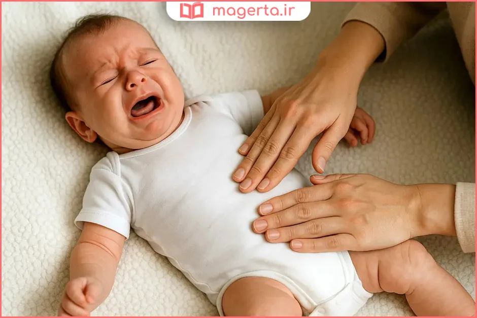 حرکات دوچرخه برای یبوست نوزاد