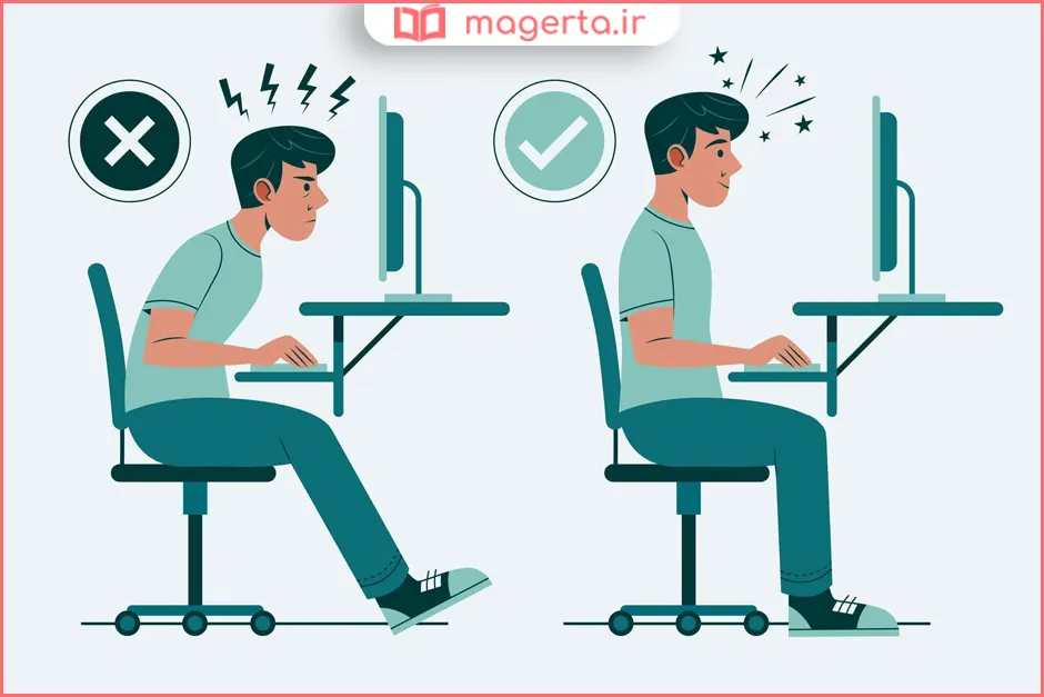 چگونه با دیسک کمر سر کار بنشینیم