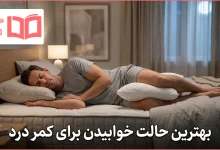بهترین حالت خوابیدن برای کمر درد