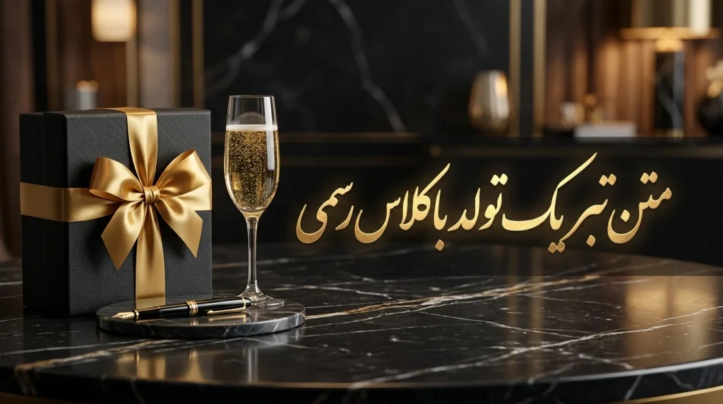 متن تبریک تولد باکلاس رسمی