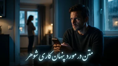 متن در مورد پنهان کاری شوهر