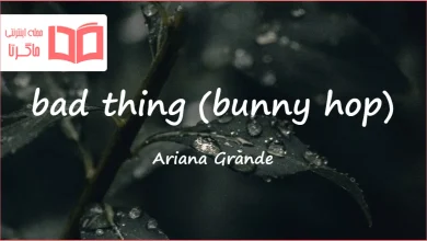 متن و ترجمه آهنگ bad thing (bunny hop) از Ariana Grande