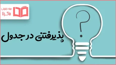پذیرفتنی در جدول