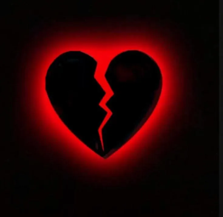 عکس پروفایل قلب شکسته و بغض