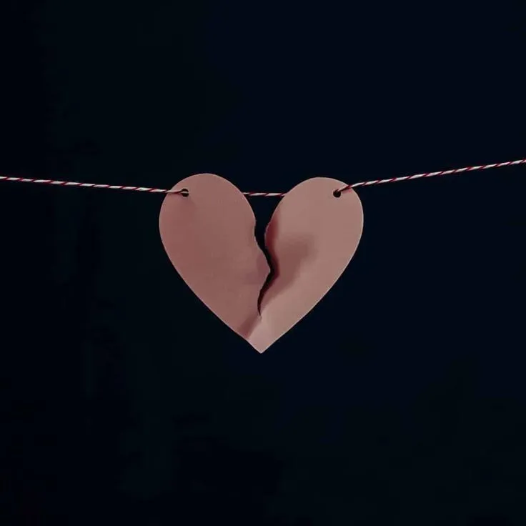 عکس پروفایل قلب شکسته از خیانت