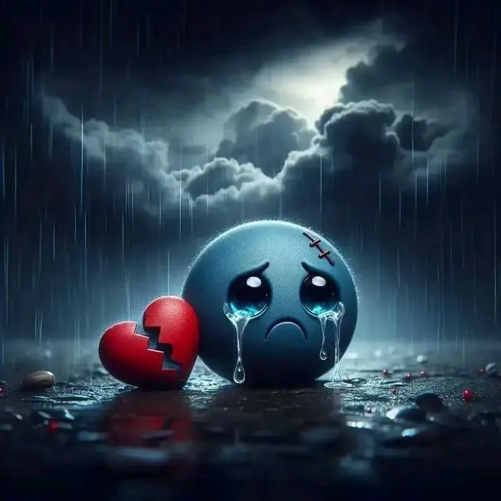 عکس پروفایل قلب شکسته بدون متن